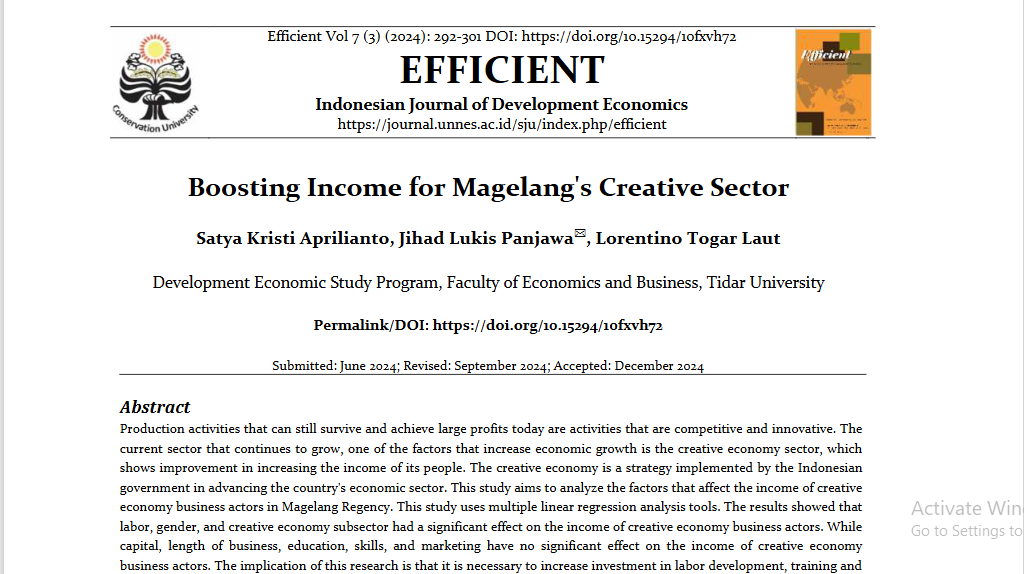 Boosting Income for Magelang's Creative Sector